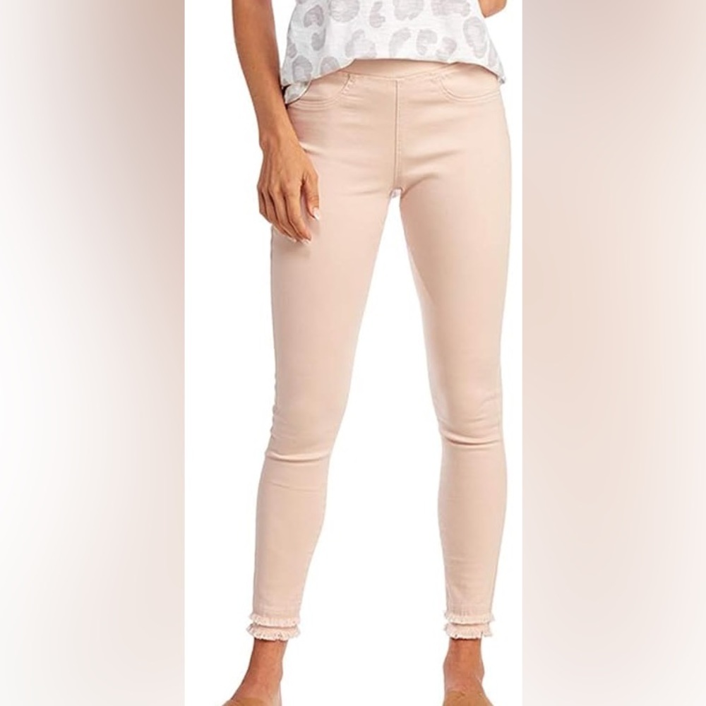 Mudpie Harlyn fringe jeans (blush)